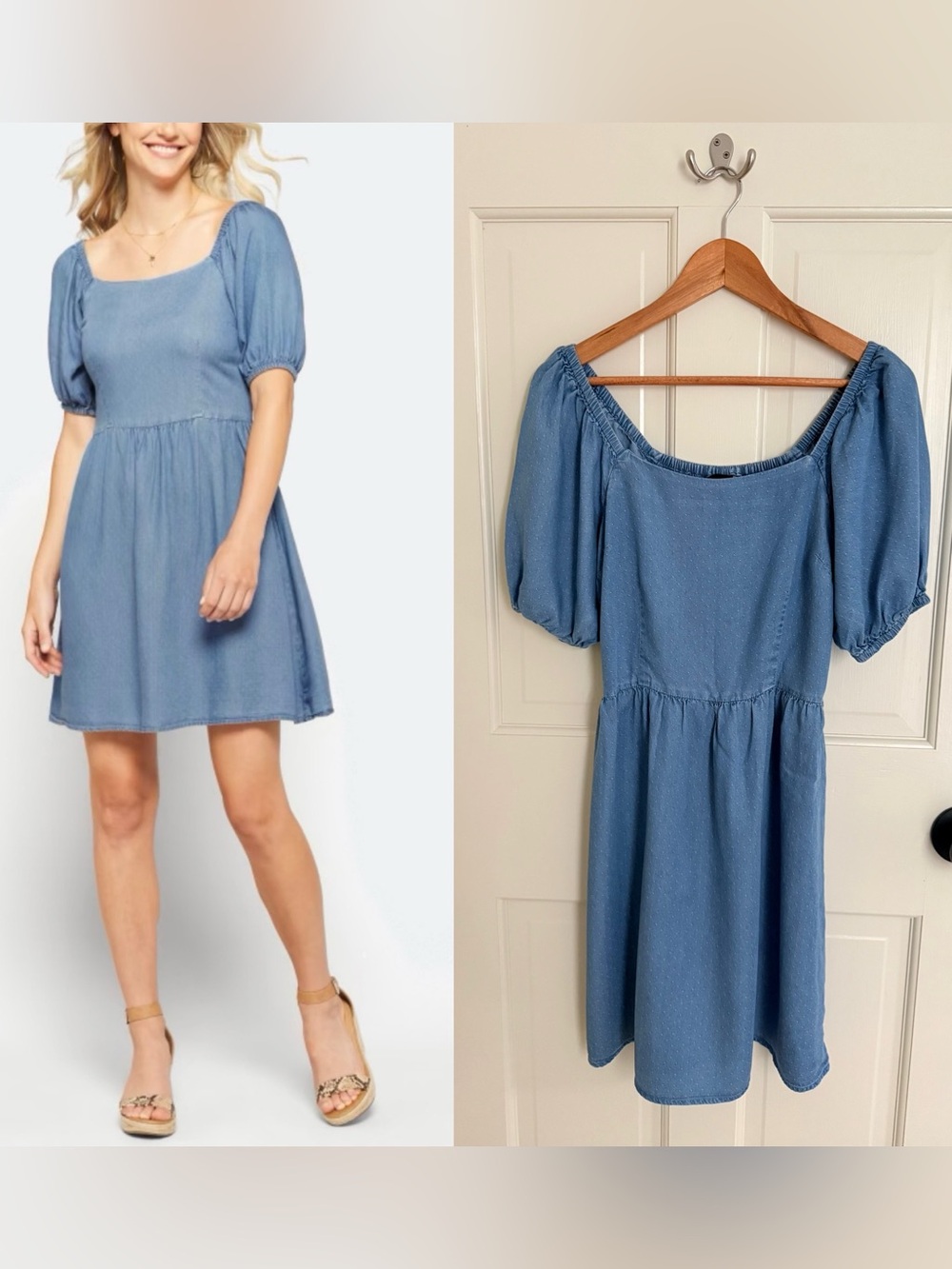 Vero Moda Puff-Sleeve Mini Dress